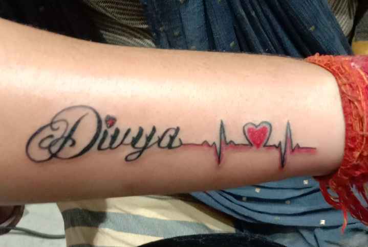 Divya name tattoo tutorial  Name Tattoo  YouTube