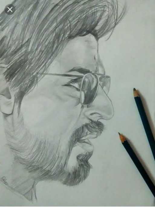 Shahrukh Khan SRK sketch  Artwork by Vaishali Chavan  Art  Spenowr