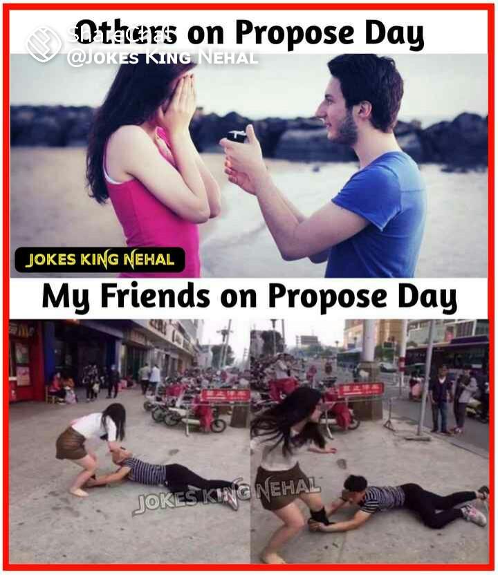 propose day funny jokes 😀😂😂😅😁😉😉 • ShareChat Photos and Videos