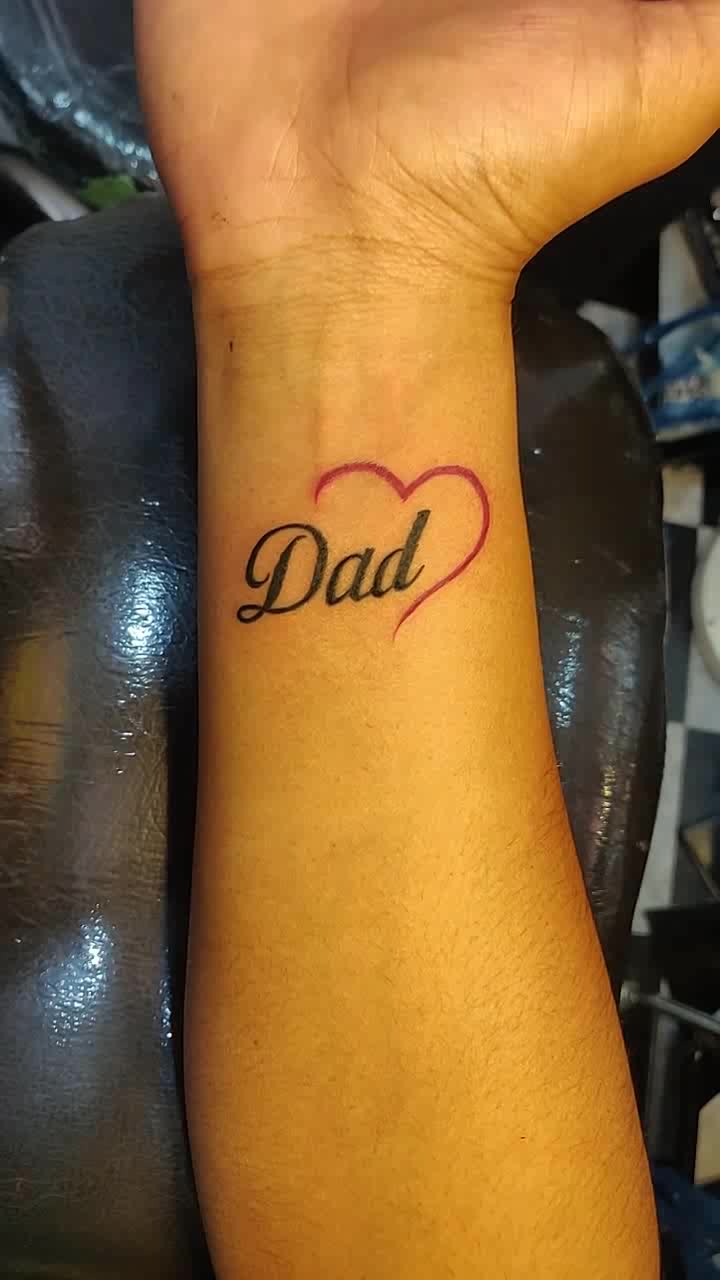 Mom Dad tattoo  mom dad letter design  Jamnagar tattoo studio  YouTube