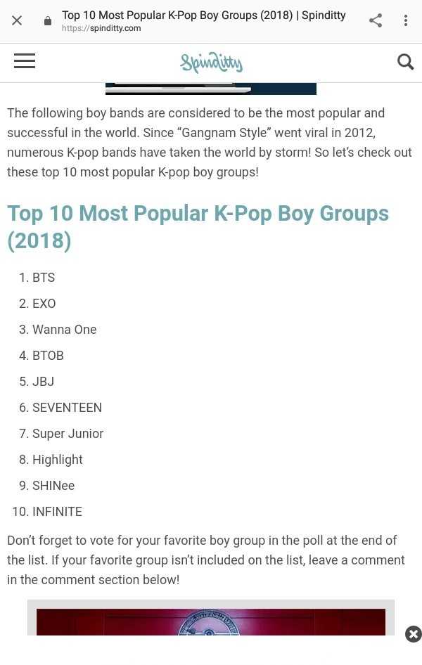 Top 10 Most Popular K-Pop Boy Groups - Spinditty