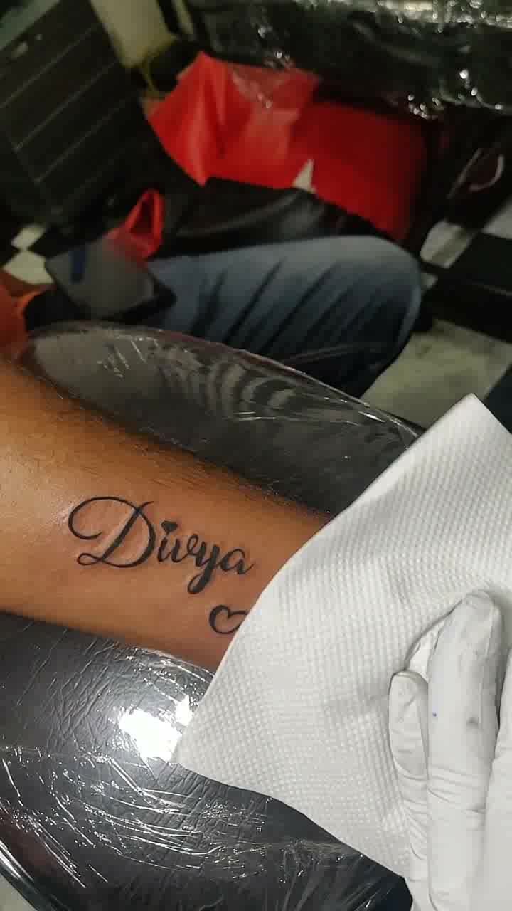 Divya name in Hindi calligraphy how  Master Tattoo India  Facebook