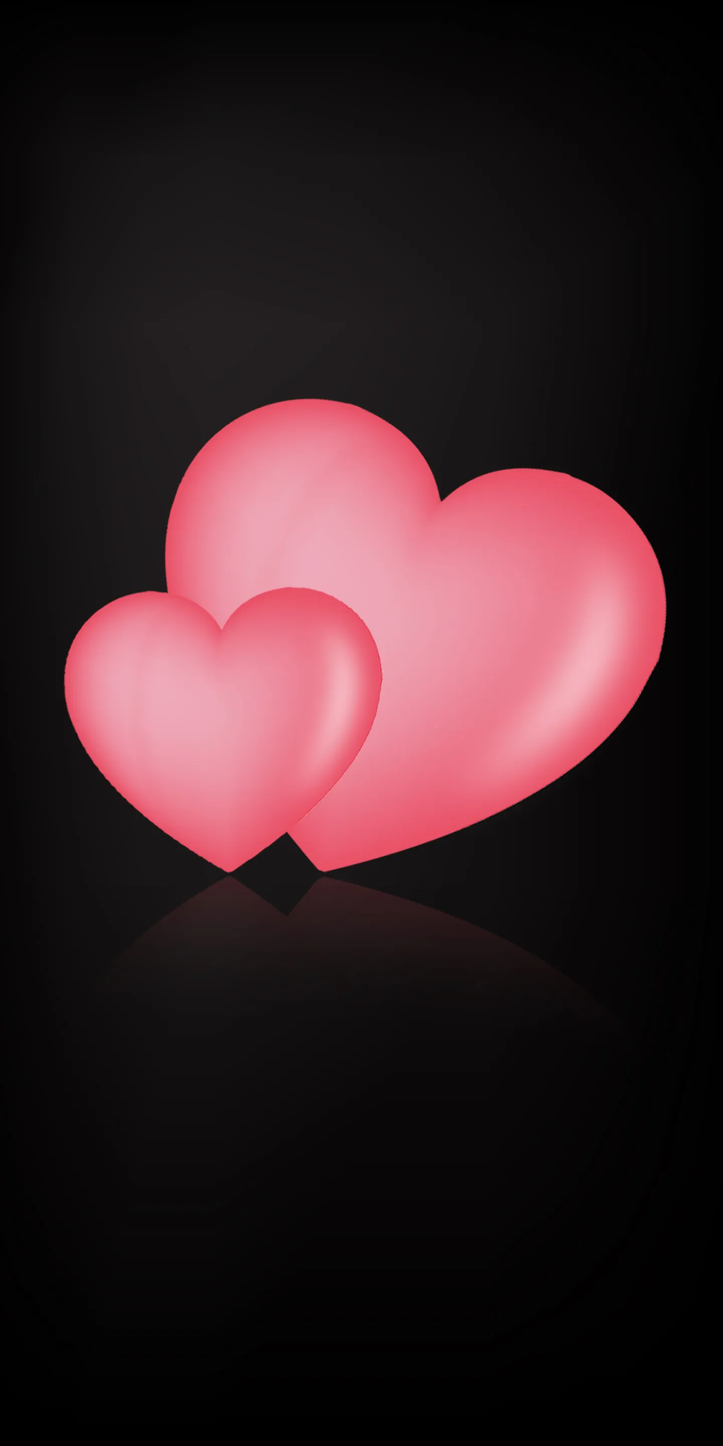 pink love hearts wallpaper