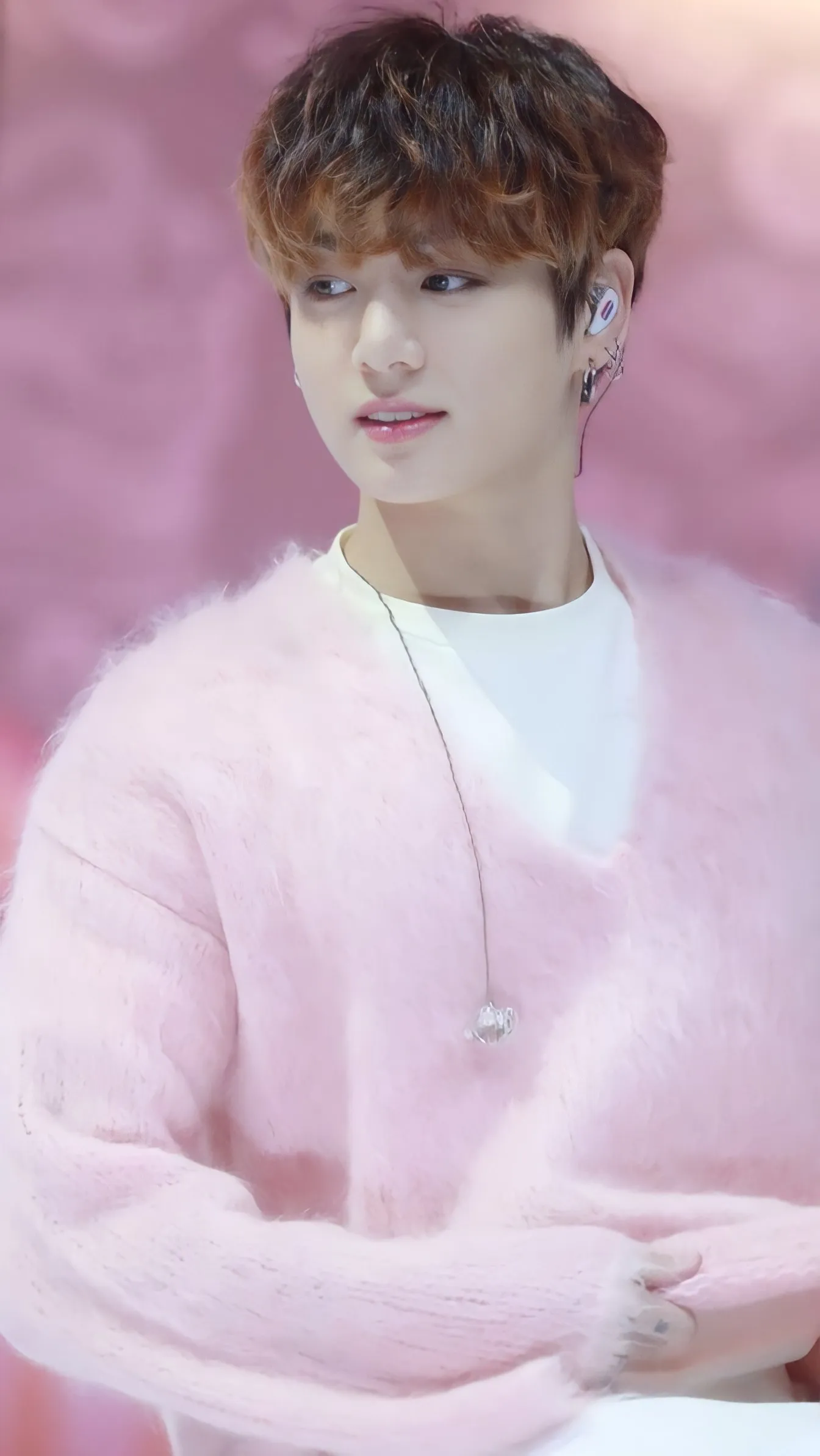 Jungkook 2025 pink sweater