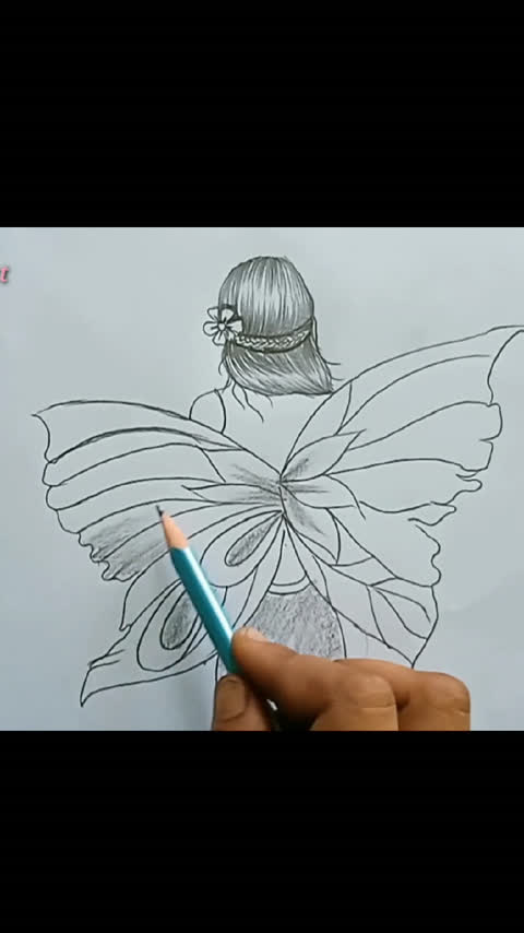 draw a girl pencil