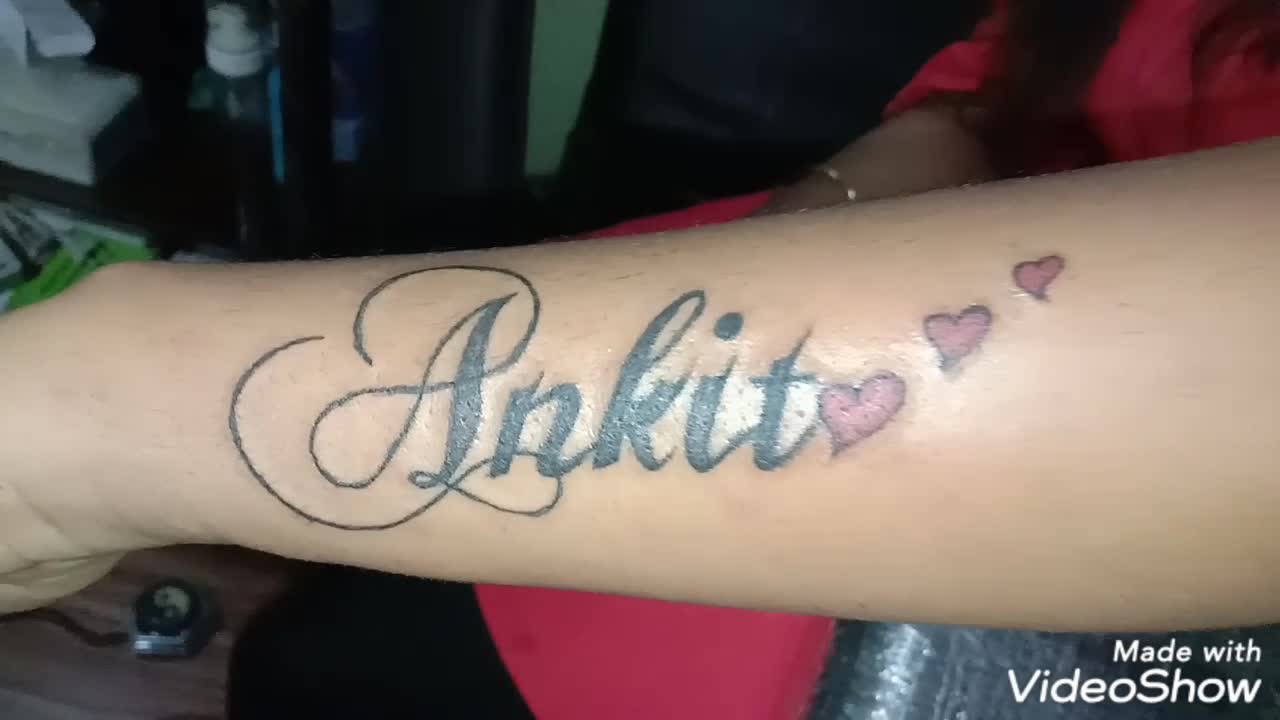 Ankit Name Tattoo Ankit Name Tattoos Design on Hand  A Name Tattoo 2021   Best Tattoo Name Design  YouTube