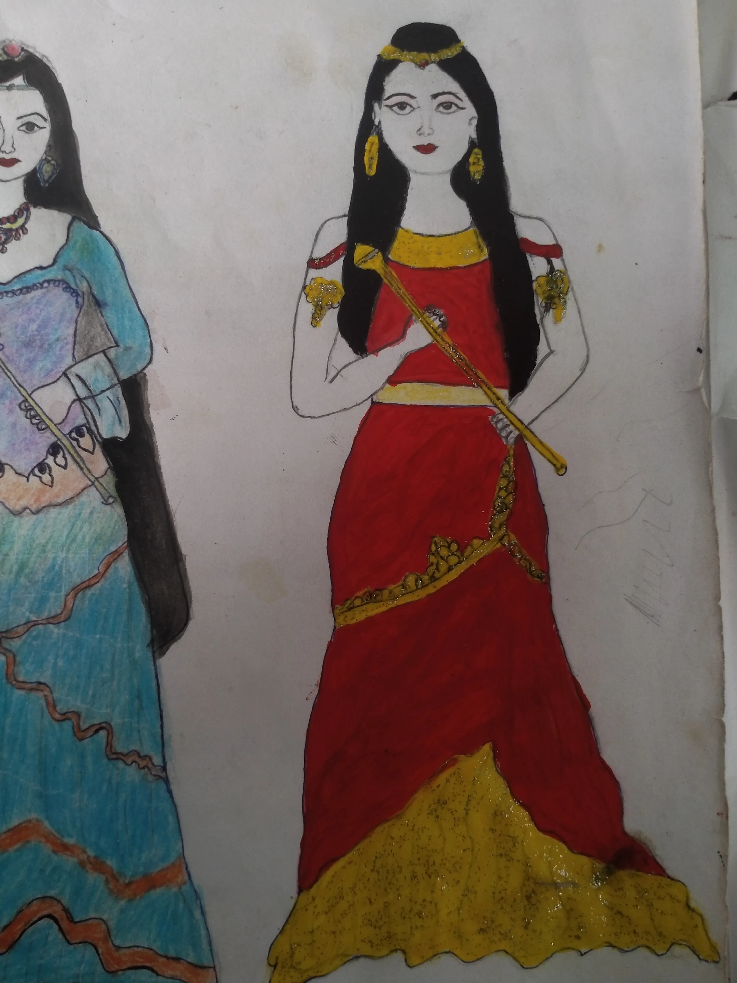 Girl drawing Images • shuhaiba banu (@nasisi) on ShareChat