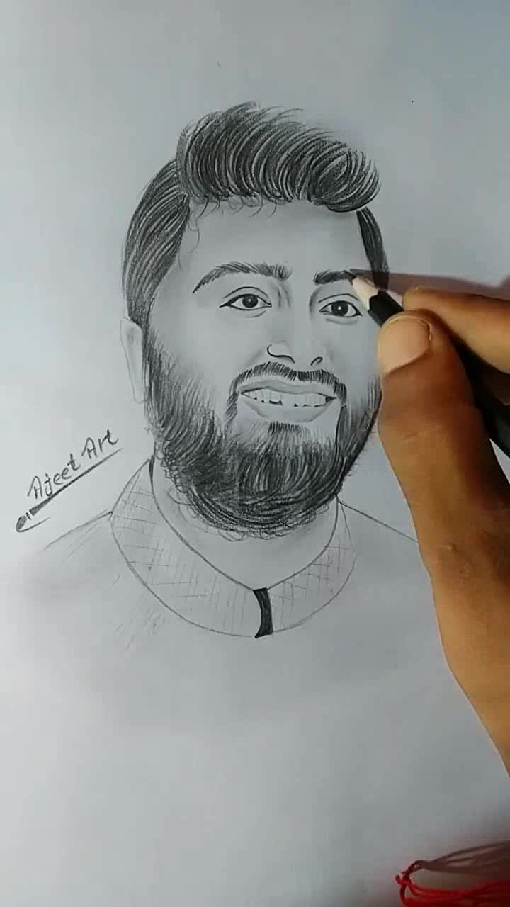 How to Draw a Boy step by step / Drawing Arijit Singh | Arijit Singh Singer  | Pencil Sketch Drawing - YouTube
