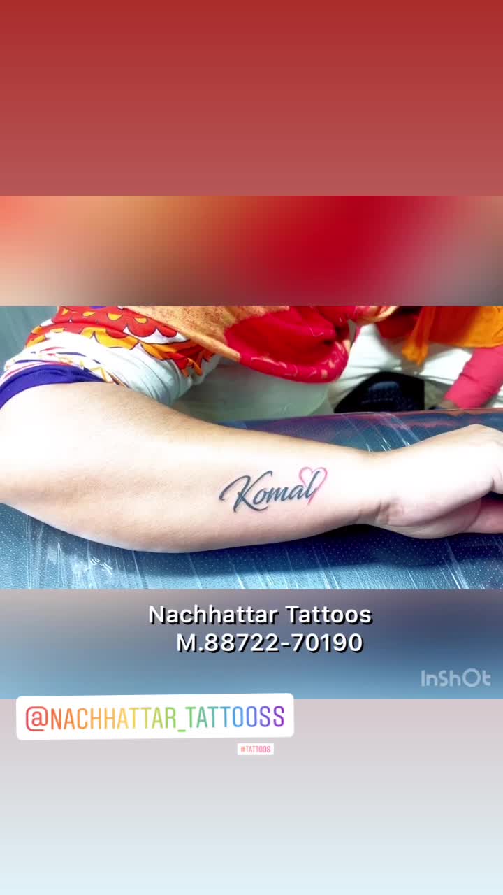 komal namehearttattoo  Prachi Tattoo Studio Kotkapura  Facebook