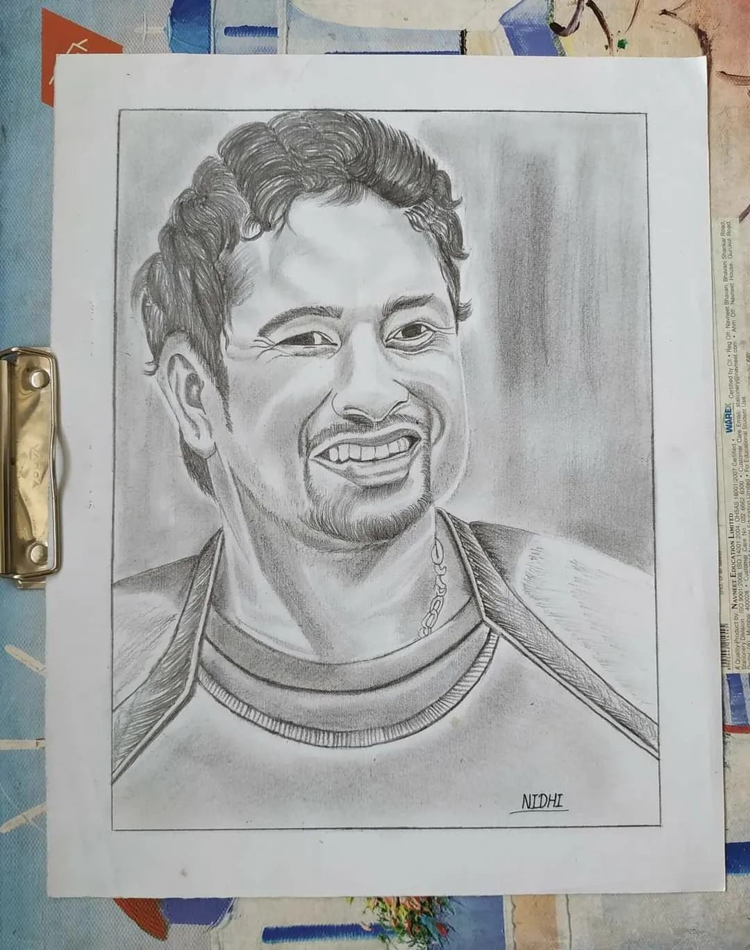 Sachin Tendulkar Pencil Sketch | DesiPainters.com