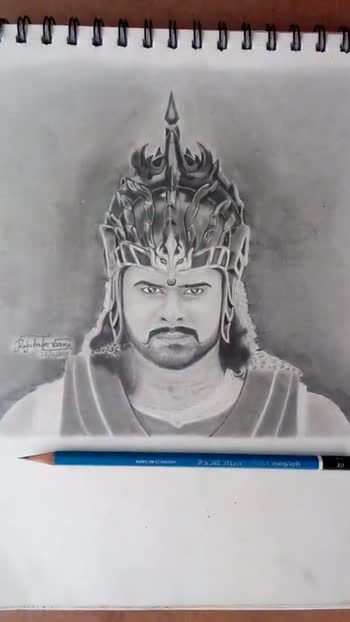 Pencil works of Tridip Roy - my pencil sketch of '' bahubali 