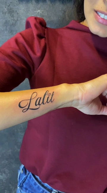 Aggregate 75 about lalit name tattoo unmissable  indaotaonec