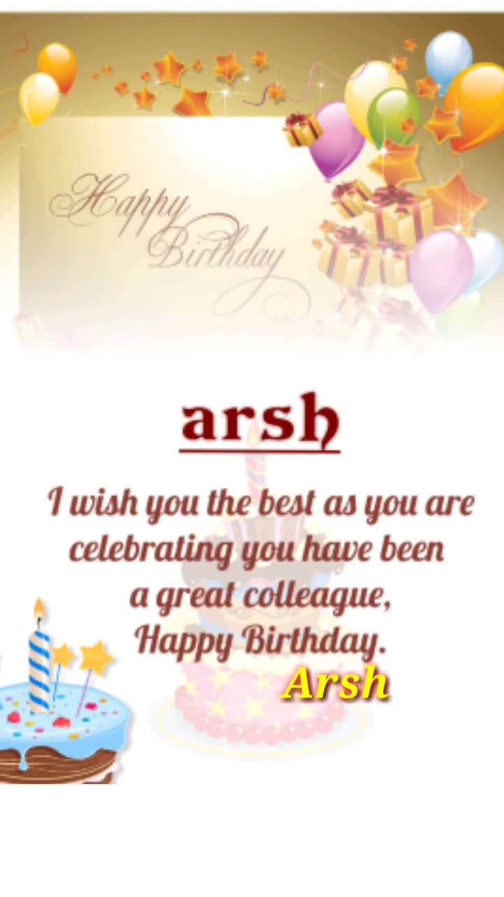 ARSH Birthday Song – Happy Birthday Arsh - YouTube