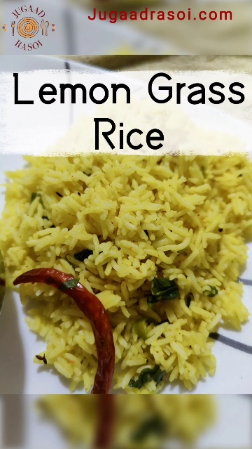 Lemon 🌾 grass Rice, Healthy & Tasty #lemonrice #rice #lemongrass #tulsi #basilleaves #healthy #tasty #jugaadrasoi #cooking #jugaadcooking #health