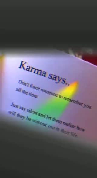 karma karma😌 ##karma video - - ShareChat - Funny, Romantic, Videos,  Shayari, Quotes