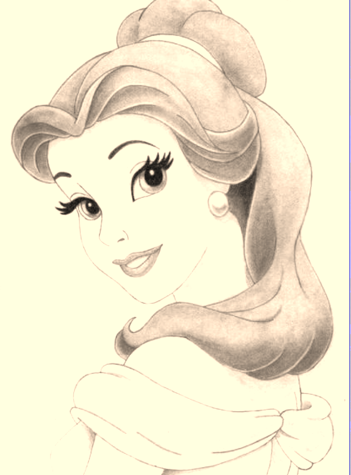 sketch belle  disney رسم         drawings art drawing  draw sketch artist artwork style illustration girl  Instagram