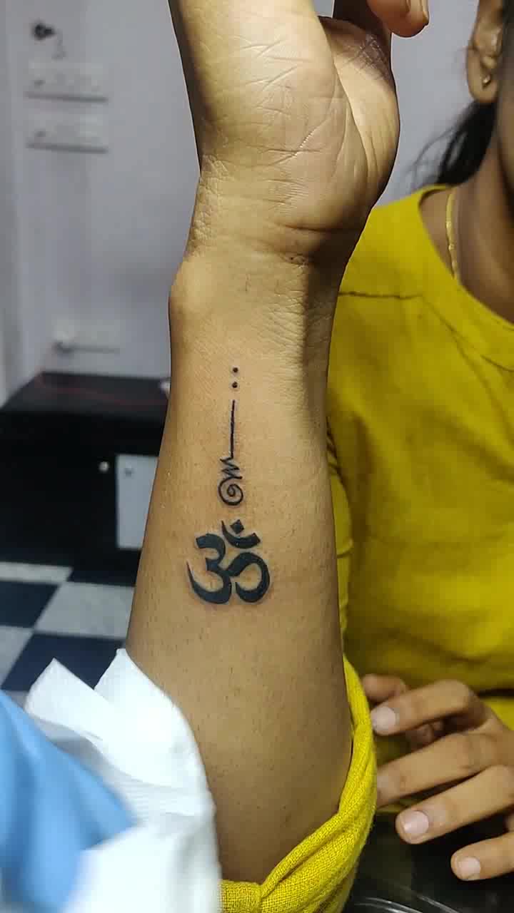 Simply Inked Swastik Om Trishul Temporary Tattoo Designer Tattoo for All   JioMart