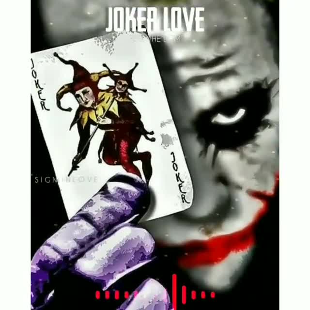 Joker hand burning cards 4K wallpaper download
