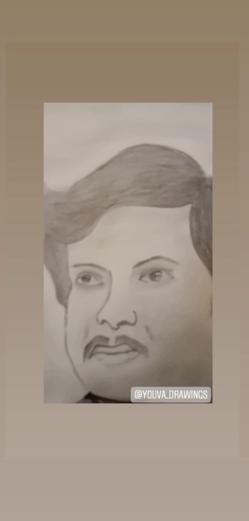 Image of Drawing Of Dr Rebel Star Ambarish Kannada Legend Film Actor  Outline Editable Illustration And Local Auto Rickshaw  StickerEG378831Picxy