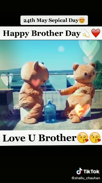 💖love💞you💞bhai💖#happy brother's day🤗 #💖love💞you💞bhai💖#happy  brother's day🤗 video invisible - ShareChat - Funny, Romantic, Videos,  Shayari, Quotes