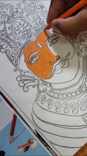 Shri Khatu Shyamji drawing Step by step drawing of Khatu Shyamji using  pencil shading  mandala art  YouTube