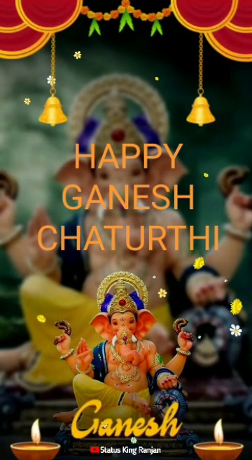 🙏Happy Ganesh Chaturthi🙏 #🙏Happy Ganesh Chaturthi🙏 video krupali Bhandi  - ShareChat - Funny, Romantic, Videos, Shayari, Quotes