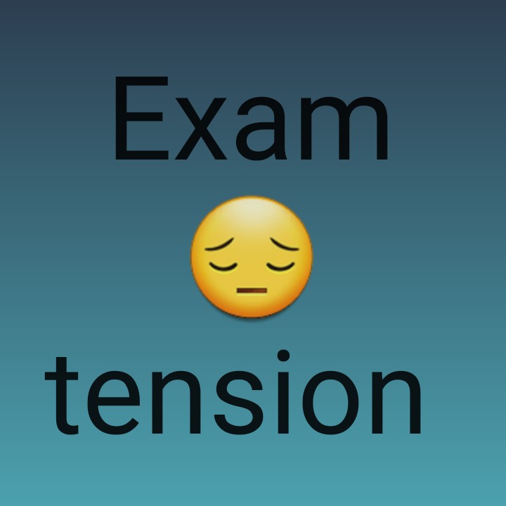 exam tension