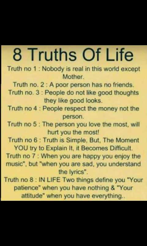 truth of life quotes