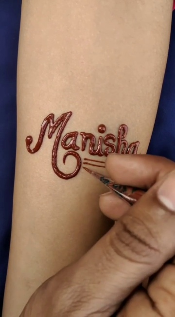 Manish Name Tattoo design Tattoo design  YouTube