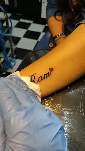 Ram Name Tattoo  Name tattoo Tattoos Ram tattoo