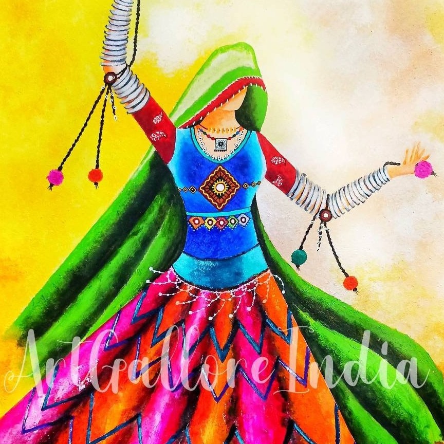 Rajasthani Folk Dance Paintings HD wallpaper  Peakpx