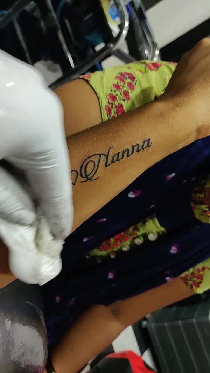 Team AlluArjun on Twitter My office frnd tattoo of AA sign  Amma  Nana AlluArjun  Nxt level fanisms  crazy ka baap alluarjun  httpstcovlzrE49gAG  Twitter