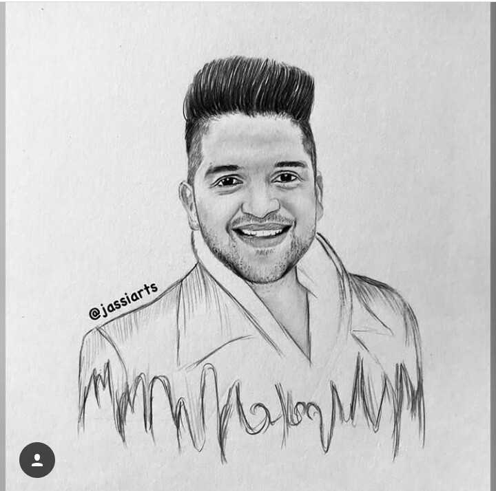 How to draw Outline of Guru Randhawa Drawing Step by step  YouTube