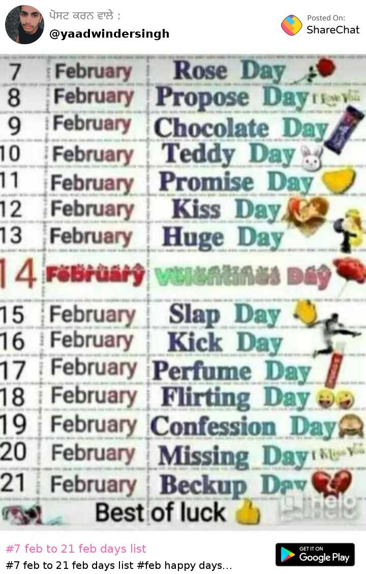 7 february to 14 shop february days