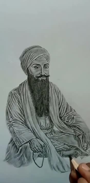 Sikhi Art  The Blog Guru Arjun Dev ji  Sketch