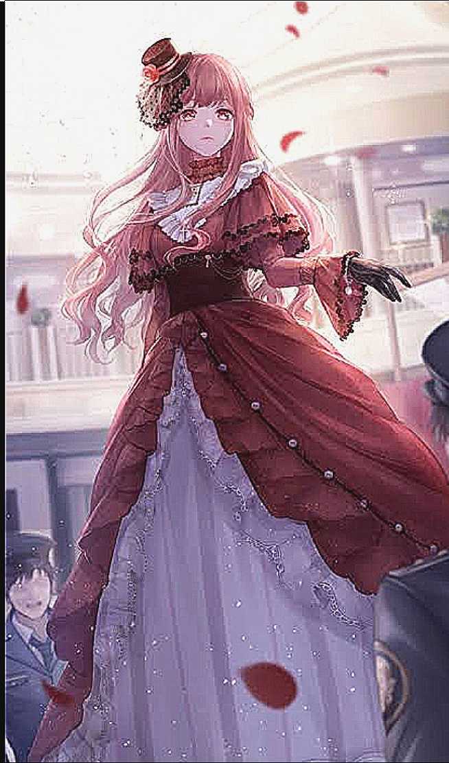 anime wearing dress
