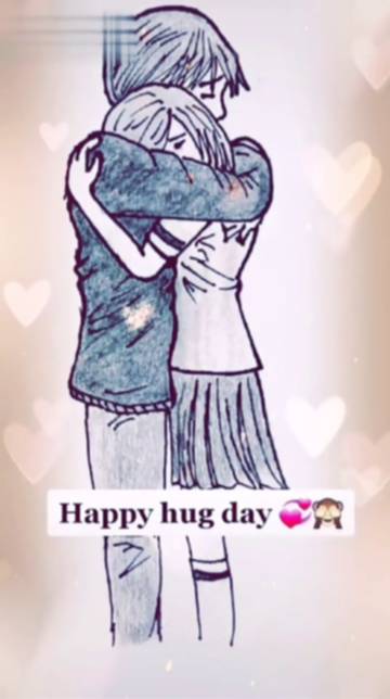 Premium Vector  Single hand drawn outline continuous of web banner or  landing page with a concept hug day and happy