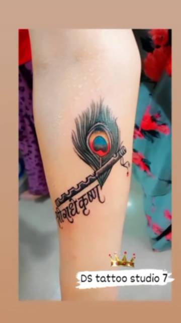Soulful Krishna Tattoo Face with Flute  Tattoo Ink Master