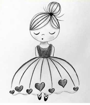 doll drawings with pencil on Pinterest