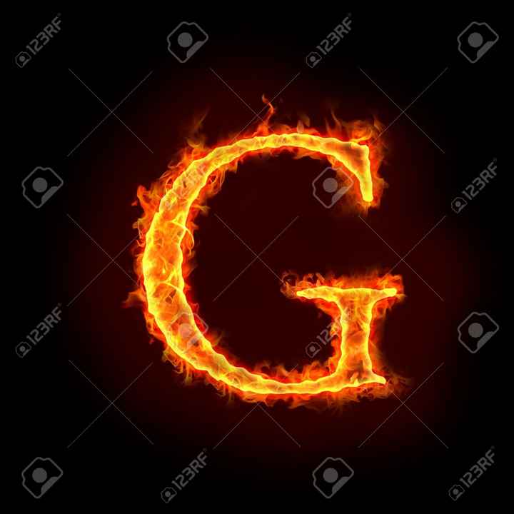 Burning Letter N In Fire, Isolated On Black Background. 3d Rendering Free  Image and Photograph 198374477.