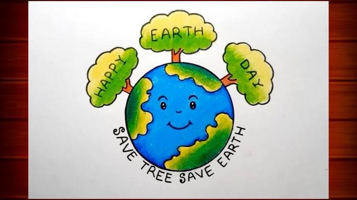 Save Earth Drawing Stock Vector Royalty Free 1138494557  Shutterstock