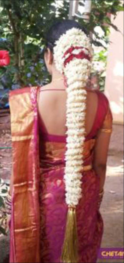 Mangalore bridal hairstyle Images •  (@nivi334456) on ShareChat