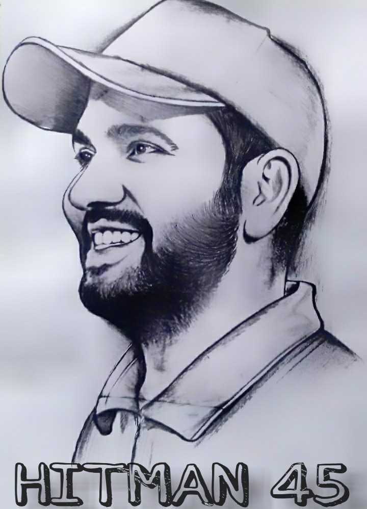 How to draw Virat kohli step by step  How to draw Rohit sharma step by  stepDrawing of Rohit Virat  YouTube
