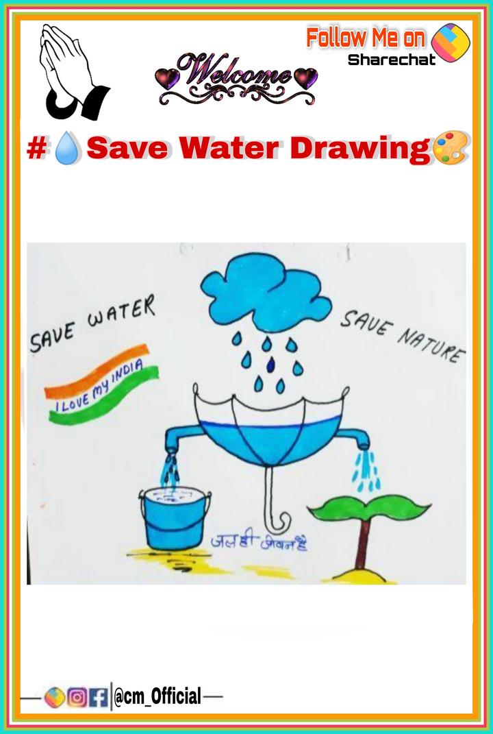 Slogan on Save Water: Save Water Poster for School {Class 7,8,12} Images  Sketch