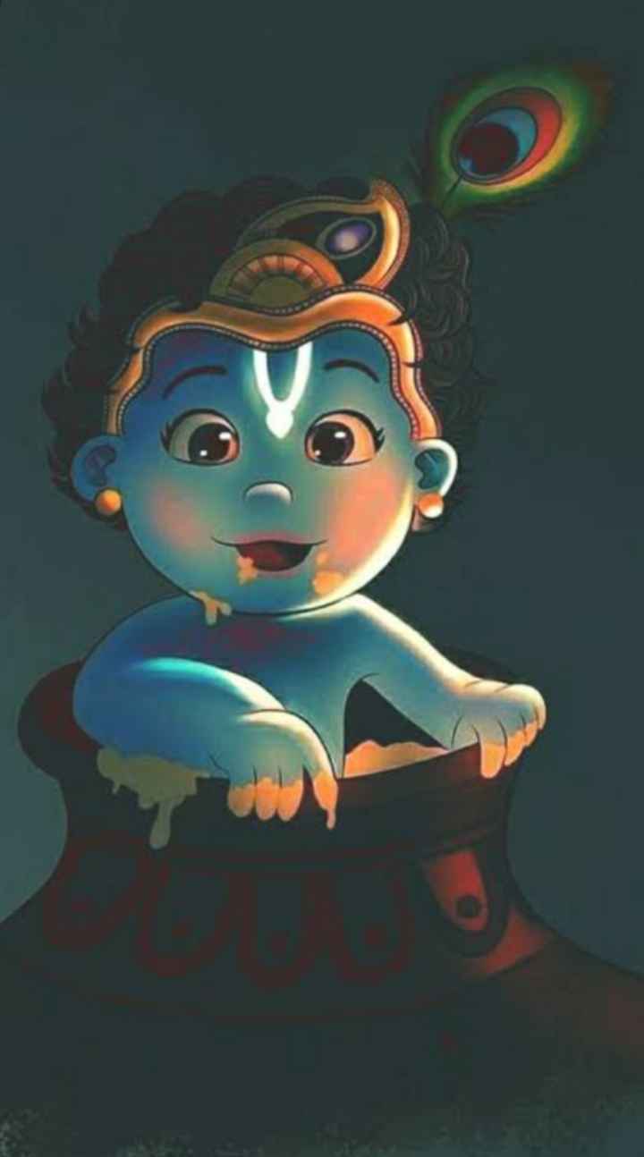 baby krishna animated wallpaper