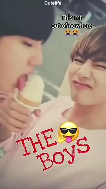 Bts Funny Moment Jin Lick 😜 V Ice - Cream #Bts Funny Moment Video Bts Army  - Sharechat - Funny, Romantic, Videos, Shayari, Quotes