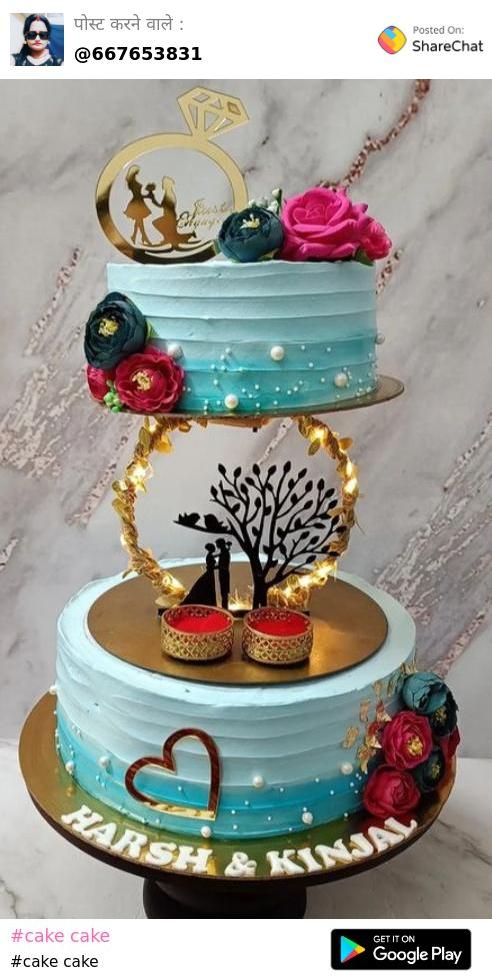 Radha-Krishna-peacock - Decorated Cake by SHREYA KHEMKA - CakesDecor