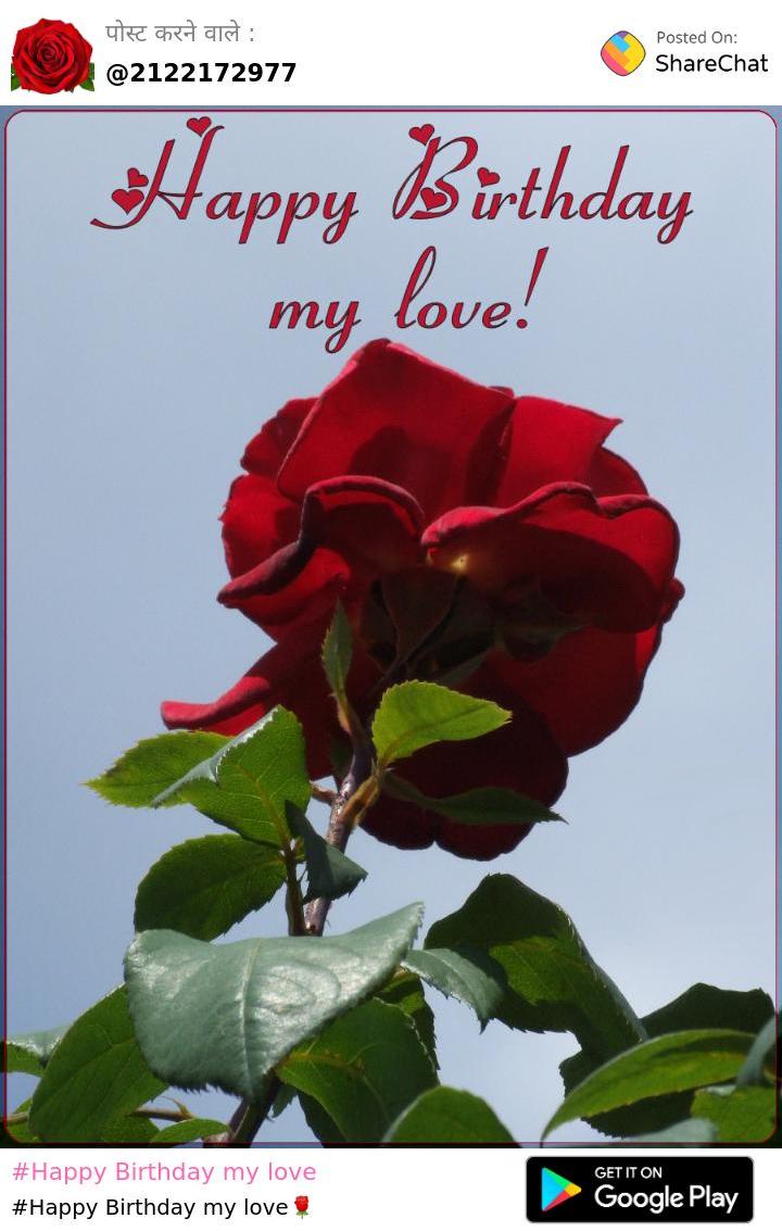 happy birthday my love red roses