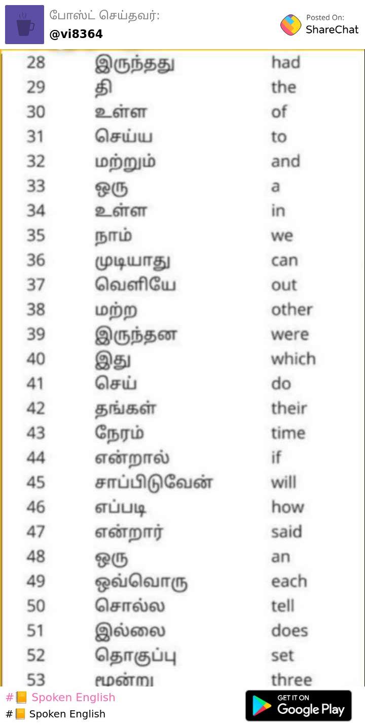 spoken English through tamil Images • ·︻̷ ┻ ═━一⟆IΒI ΞDIΓZ ѲᚫᚫIСIΔᏓ꧁༺༒༻꧂  (@sibiss) on ShareChat