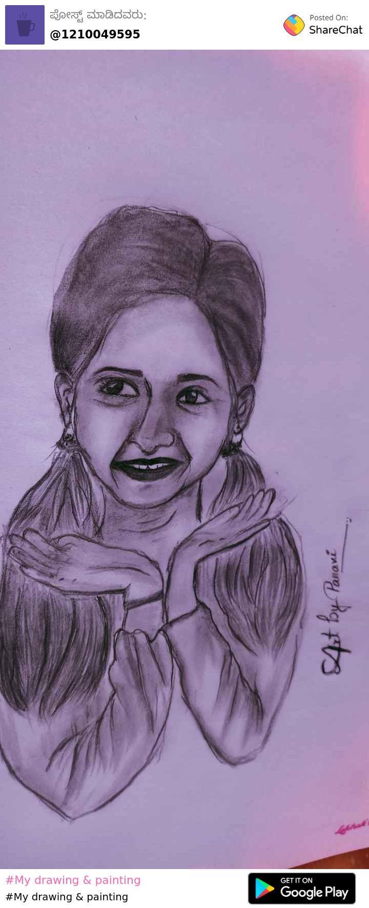 Hope she see this art this... - Ravivarma-Pencil drawings | Facebook